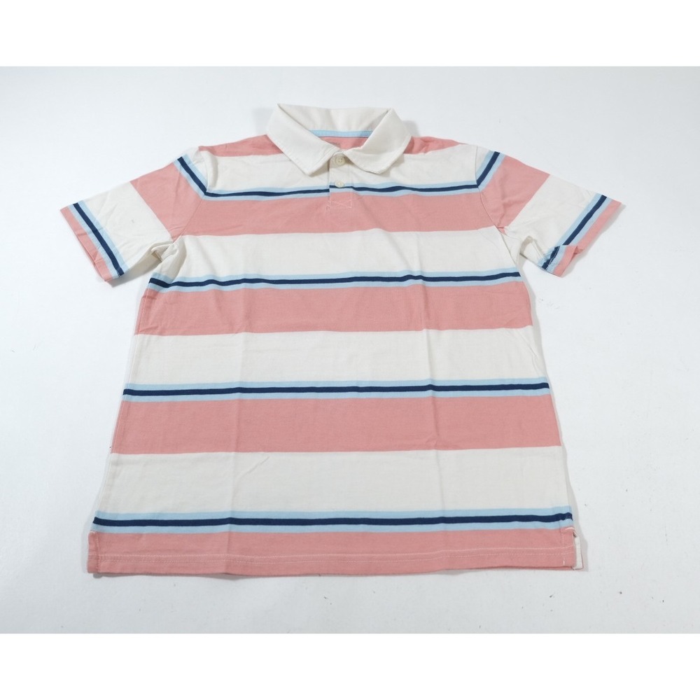 Sonoma Polo Shirt Womens XL Pink The Supersoft Polo Striped Short Sleeve Cotton